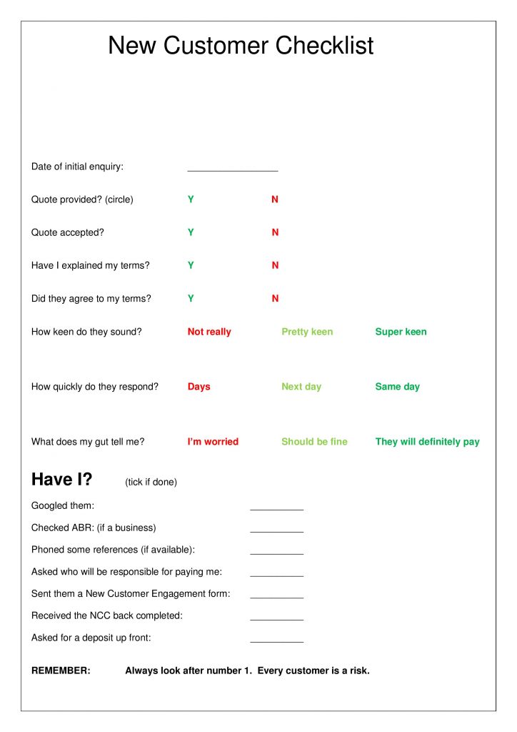 New Customer Checklist-page-001 (1) - CollectMORE